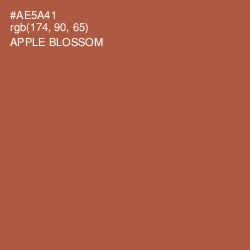 #AE5A41 - Apple Blossom Color Image